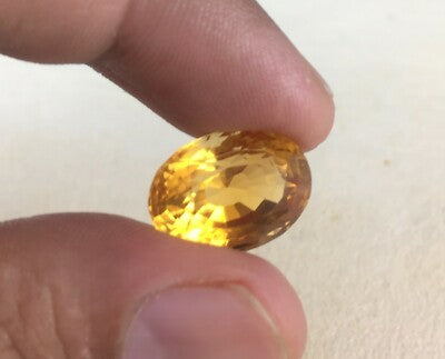 Certified Yellow Natural Citrine Oval Cut 171.50ct 14 Pcs Gemstone For Design