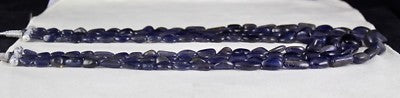 Blue Natural Iolite Cabochon 875ct Gemstone Ladies Necklace For Wedding