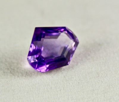 Fancy Cut Natural Amethyst 24.74 Ct Purple Semi Precious Gemstone Ring Pendant