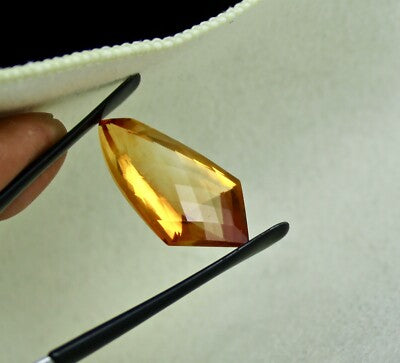 Natural Yellow Citrine 22.46ct Fancy Faceted Gemstone Pendant Designing