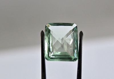 Natural Green Aquamarine 7.75 Carat Octagon Cut Gemstone For Ring Pendant