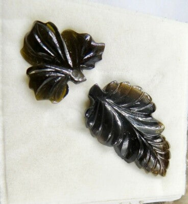 Multi Colour Tourmaline 26.90 Ct Carved Leaves Gemstone For Jewelry Design