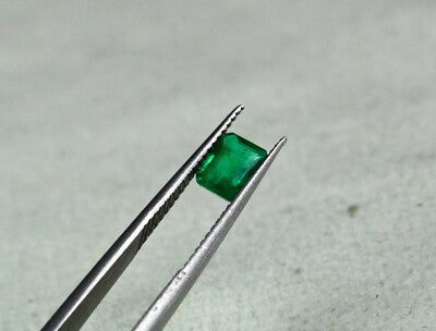 Certified 6x4mm Natural Emerald Octagon Cut 3pcs 1.64ct Gemstone Ring Wedding