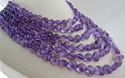 Certified Natural Amethyst Heart Cabochon 955 Ct Vintage Necklace For Women