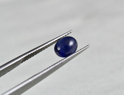 Natural Ruby 3.13ct Emerald Blue Sapphire Cabochon Multi Gem Ring