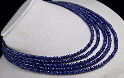 Blue Aventurine Round Gemstone Necklace 5 L 391 Ct Semi Precious Beads For Women