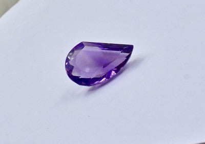Natural Amethyst Pear Fancy Cut 23x15mm 18.60cts Gemstone For Ring Pendant