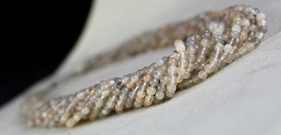 Natural Moonstone Beads Necklace 14 L 519 Ct Sterling Silver Fashion Jewelry