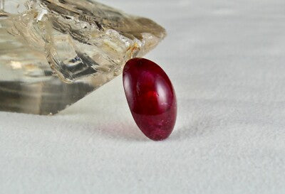 Certified Natural Pink Tourmaline Rubellite Oval Cabochon 23 Ct Gemstone Ring