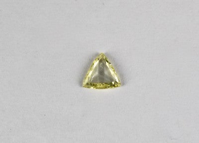 Certified 8x8 Mm Natural Rose Cut Yellow Diamond 0.98 Ct Triangle For Pendant