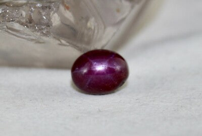 Certified A+top Natural 6 Line Star Ruby Oval Cabochon 11.53 Ct Gem For Ring