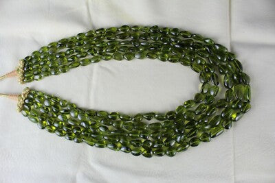 Certified Natural Green Peridot Necklace 1024ct Cabochon Gemstone Party Jewelry