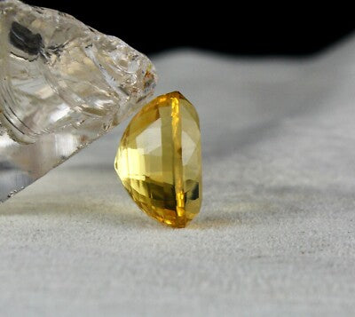 Yellow Citrine Oval Cut 20x13mm 20.78ct Loose Gemstone Ring Pendant