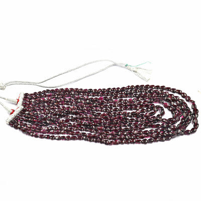 Natural Red Garnet Beads 593 Ct Fancy Gemstone Necklace Ladies Fashion For Women