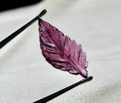 Natural Pink Tourmaline Leaf 15.90ct Gemstone Pendant Ring Brooch