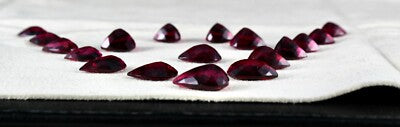 Certified Natural Rubellite Pink Tourmaline Pear Cut 61.20 Ct Loose Gemstone Set