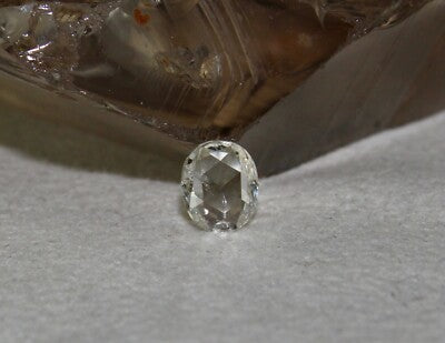 Certified Natural Diamond Rose Cut 0.89 Ct H Cushion Shape For Ring Or Pendant