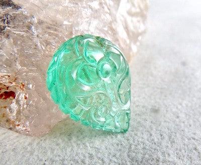 Certified Natural Colombian Emerald 19.22 Ct Gemstone Ring/pendant