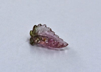 Natural Multi Tourmaline Carved Leaf Gemstone 8.06 Ct For Ring & Pendant