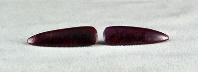 Certified Natural Ruby Cabochon Drops 69.16ct Gemstone Earring Pair For Women