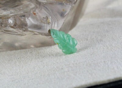 Natural Colombian Emerald Carved Leaf 3 Pcs 4.48 Ct Gemstone Designing