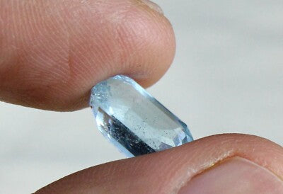 Natural Blue Aquamarine 4.57cts Octagon Gemstone For Ring Pendant Designing