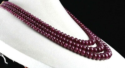 Certified Natural Ruby Beads Necklace 1190ct Big Gemstone Statement 3 L