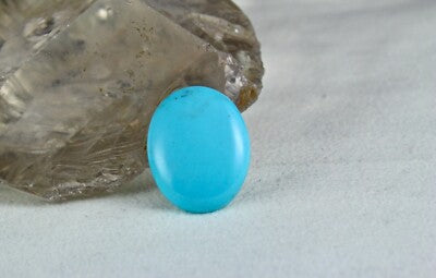 Natural Arizona Turquoise Gemstone Oval Cabochon 14.88ct For Ring/pendant
