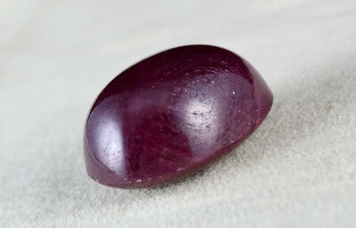 Certified Natural Ruby Oval Cabochon 30x24mm 130ct Gemstone For Pendant