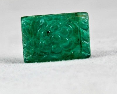 Certified Mughal Natural Zambian Emerald 24x17mm 33.44 Ct Gemstone Ring Pendant