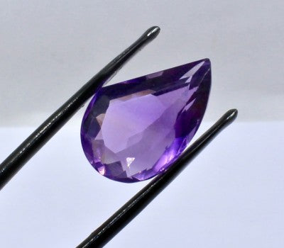 Natural Amethyst Pear Fancy Cut 23x15mm 18.60cts Gemstone For Ring Pendant