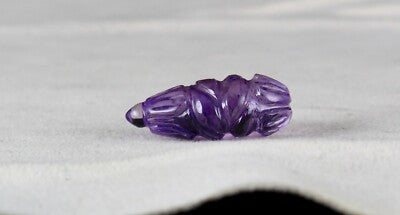Natural Amethyst 25x15mm Tear Drops Pendant 21.83ct Gemstone Hanging Jewelry