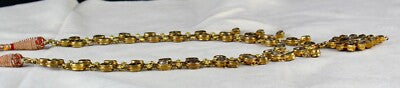Certified Natural Diamond 22k Yellow Gold Jadau Antique Necklace Set 10ct