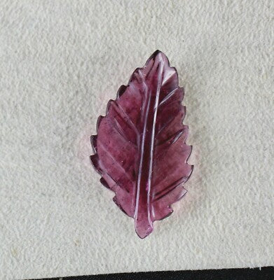 Natural Pink Tourmaline Leaf 15.90ct Gemstone Pendant Ring Brooch