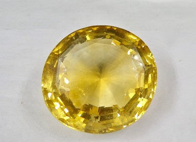 Natural Yellow Citrine 232 Ct Oval Cut 41mm Loose Gemstone Pendant Certified