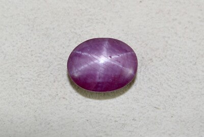 Certified Natural 6 Line Star Pink Ruby 30.80 Ct Oval Cabochon Gem For Ring