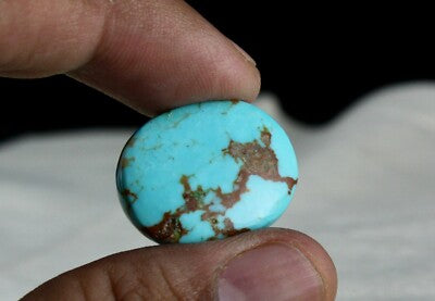 Certified Natural Turquoise 25x20mm 38.75ct Cab Gemstone Ring Pendant Design