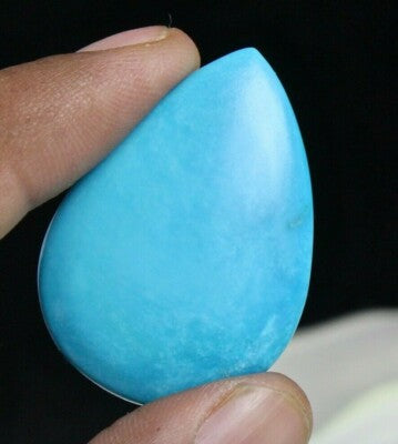 Certified Natural Arizona Turquoise Pear 39.96 Ct Loose Gemstone Pendant