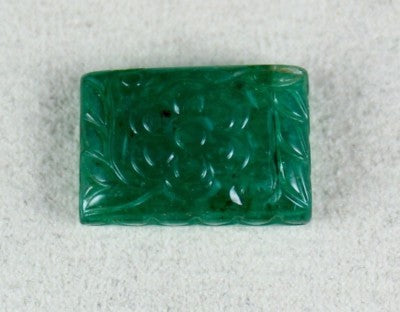 Certified Mughal Natural Zambian Emerald 24x17mm 33.44 Ct Gemstone Ring Pendant