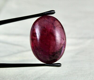 Certified Natural Pink & Green Tourmaline Oval Cabochon 87 Ct Gemstone Design