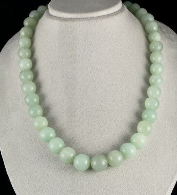 Certified Natural Aventurine Jade Necklace 1006 Ct Beaded Gemstone String