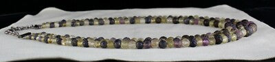Vintage Multi Natural Semi Precious Carved Beads Gemstone Necklace 578 Ct