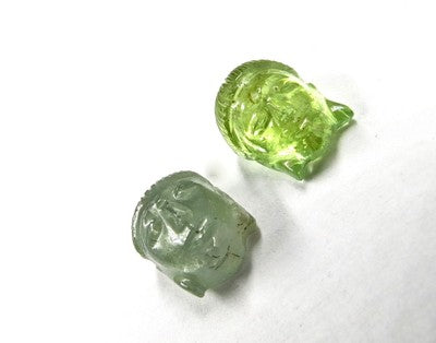 Natural Multi Tourmaline 19.97ct Carved Buddha Gemstone For Designing