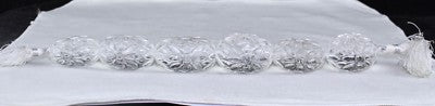 Natural White Rock Crystal Quartz Beads Carved 6 Pc 1190 Ct Gemstone Design