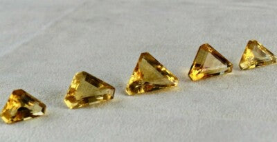 Natural Yellow Citrine 24.16ct Fancy Cut 5 Pcs Loose Gemstone Set