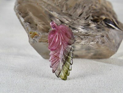 Natural Multi Tourmaline Carved Gemstone 13.22 Ct For Pendant Ring Brooch