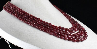 Certified Natural Red Spinel Cabochon Beads 766 Ct Gemstone Party Necklace