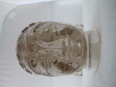 Certified Natural Smoky Quartz 2730 Ct Buddha Head Transparent Gemstone Decor
