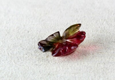 Certified Natural Multi Tourmaline Carved Flower Pendant 10.84 Cts Design