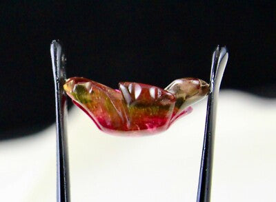 Certified Natural Multi Tourmaline Carved Flower Pendant 10.84 Cts Design